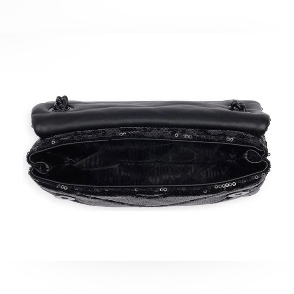 KURT GEIGER LONDON Mini Kensington Black Sequins Shoulder Bag - Picture 6 of 6